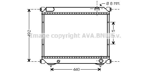 AVA QUALITY COOLING Радиатор, охлаждение двигателя SZ2065